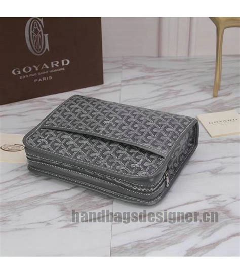 goyard clutch medium zippy flat mirror original leather bag